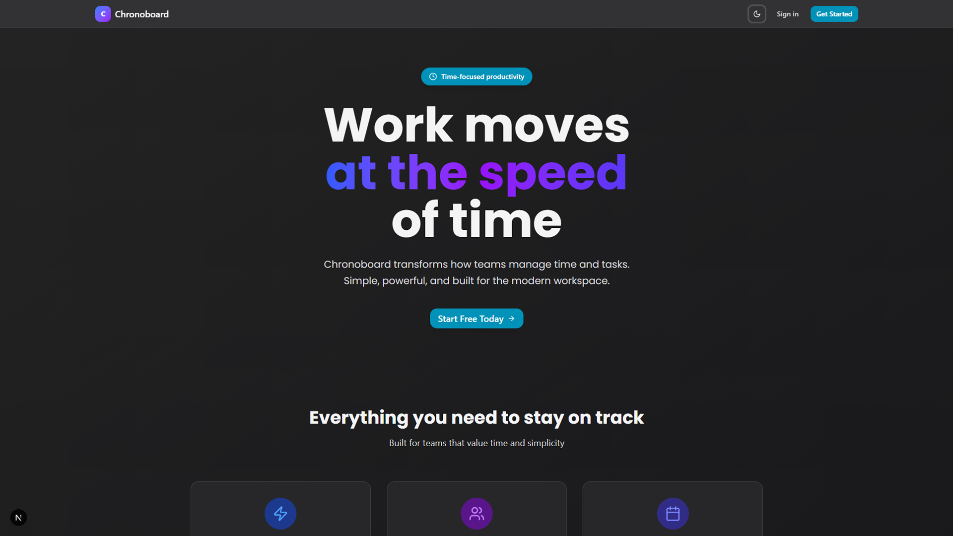 CHRONOBOARD preview