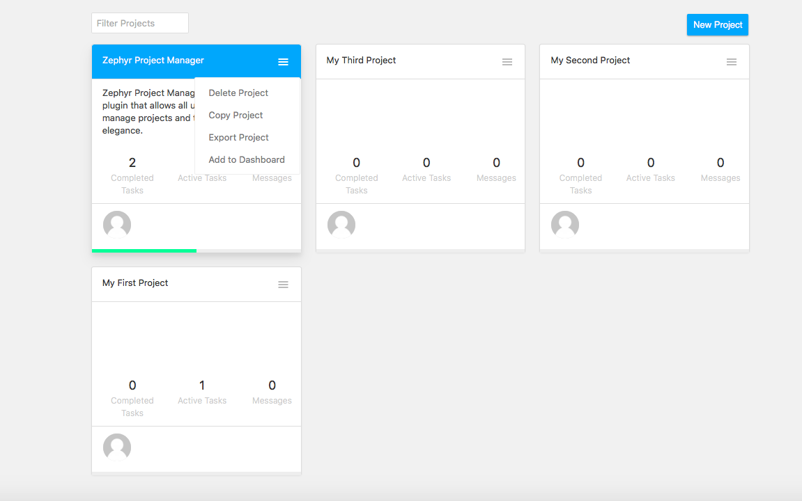 ZEPHYR PROJECT MANAGER preview